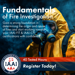 Fundamentals of Fire Investigation Flyer